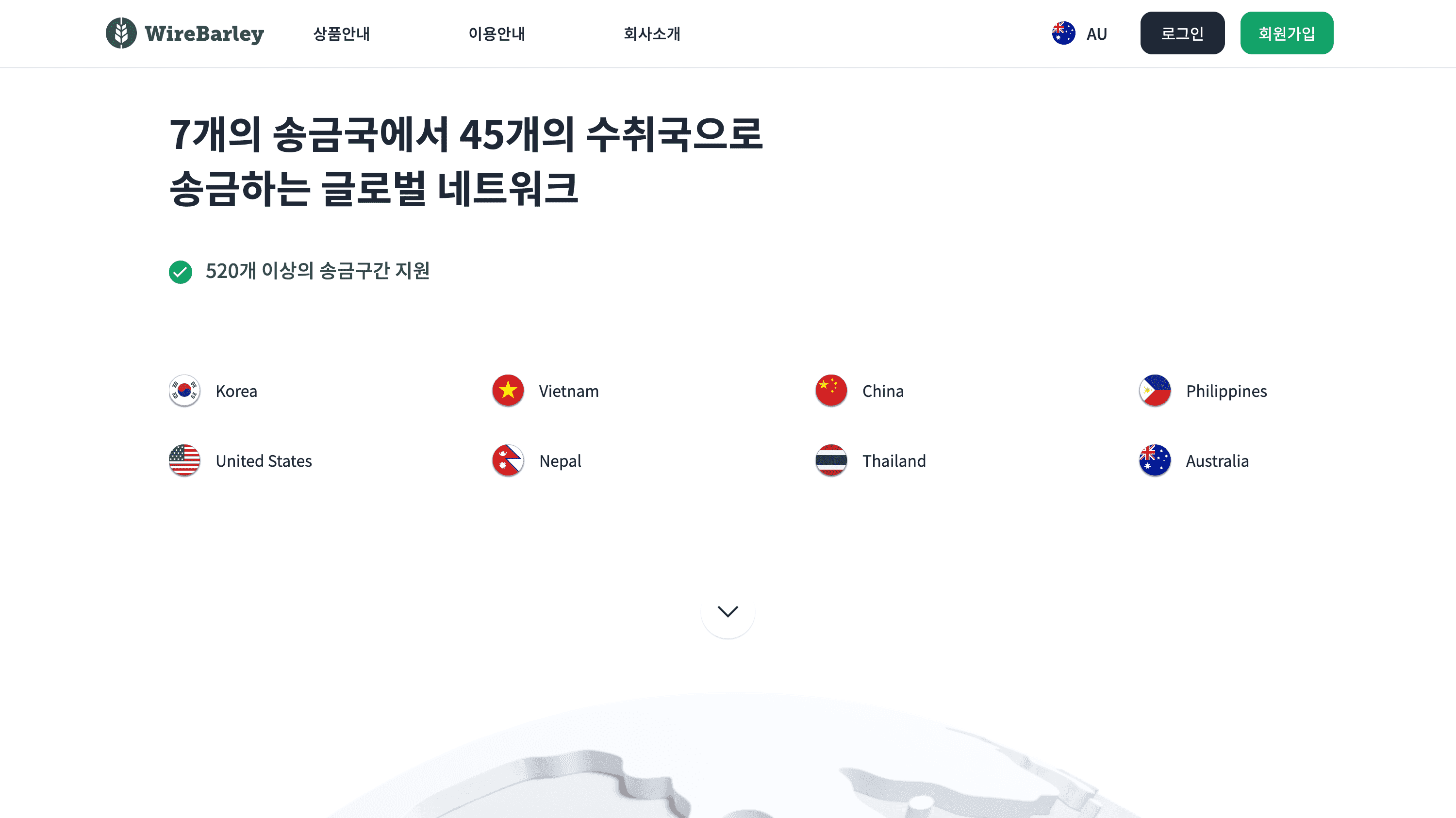 와이어바알리 자사 홈페이지 리뉴얼 스크린샷 5