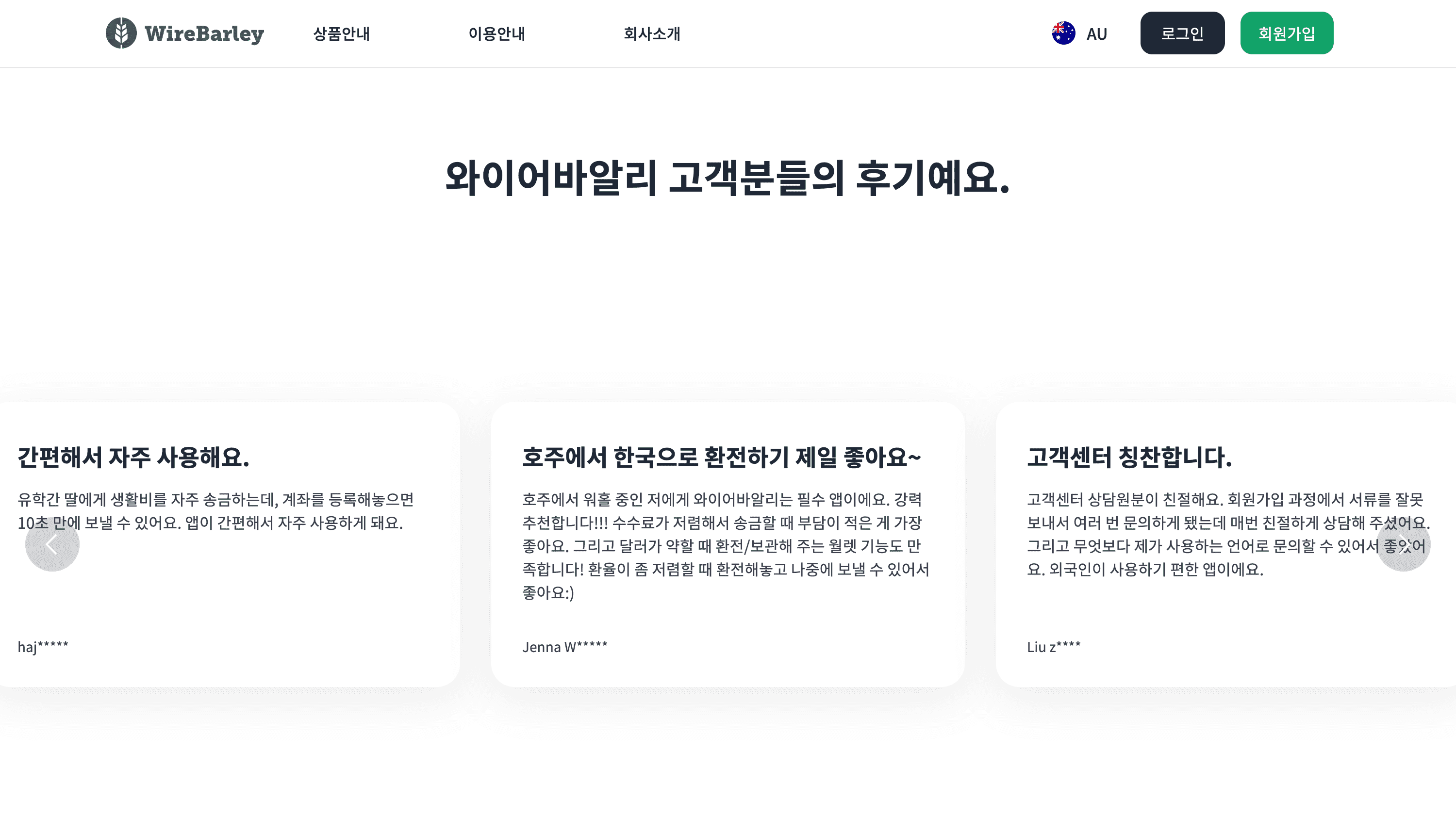 와이어바알리 자사 홈페이지 리뉴얼 스크린샷 9