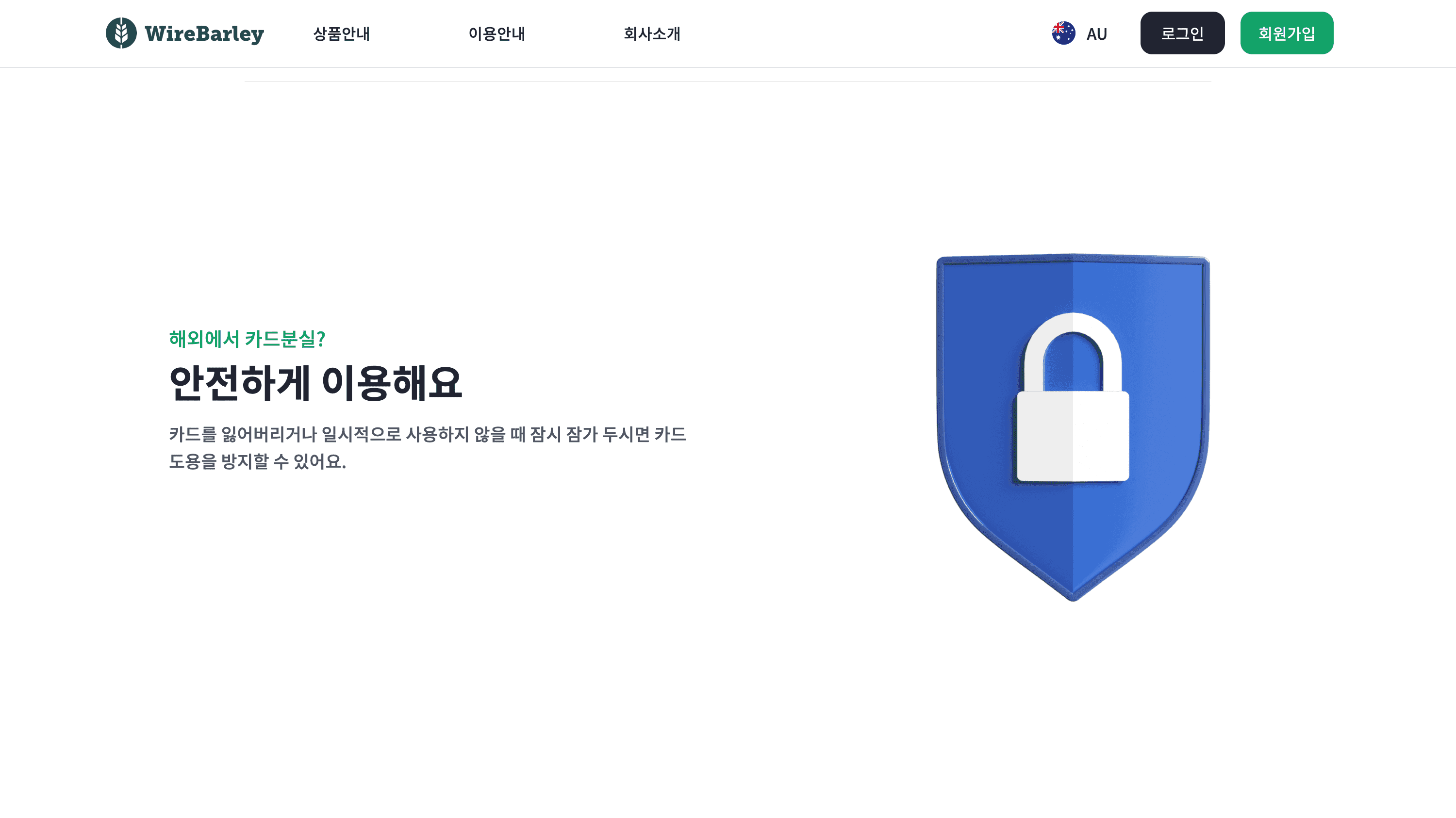 글로벌 카드 소개 페이지 개발 스크린샷 10