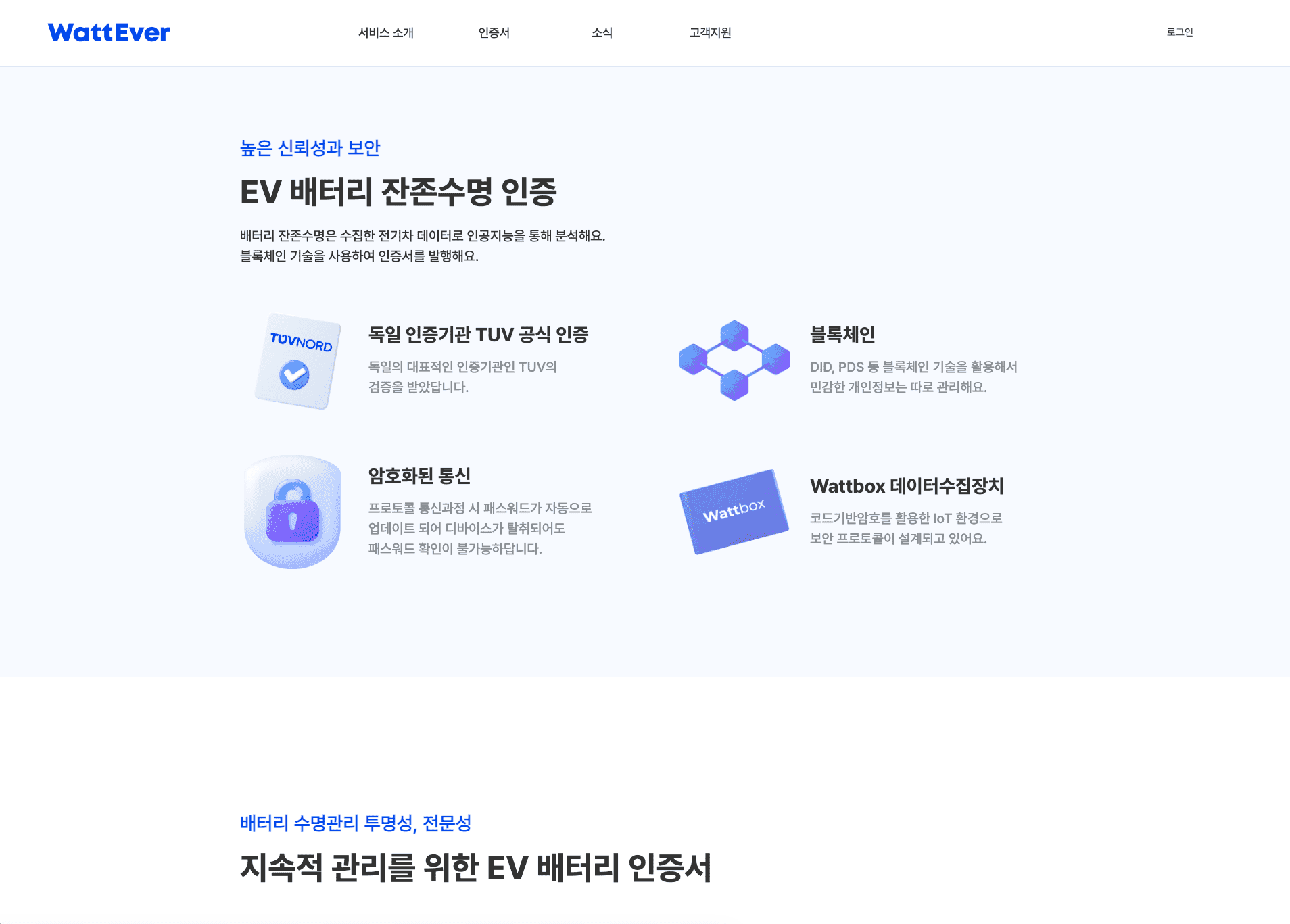 WattEver · 배터리 잔존수명 인증 시스템 개발 스크린샷 3