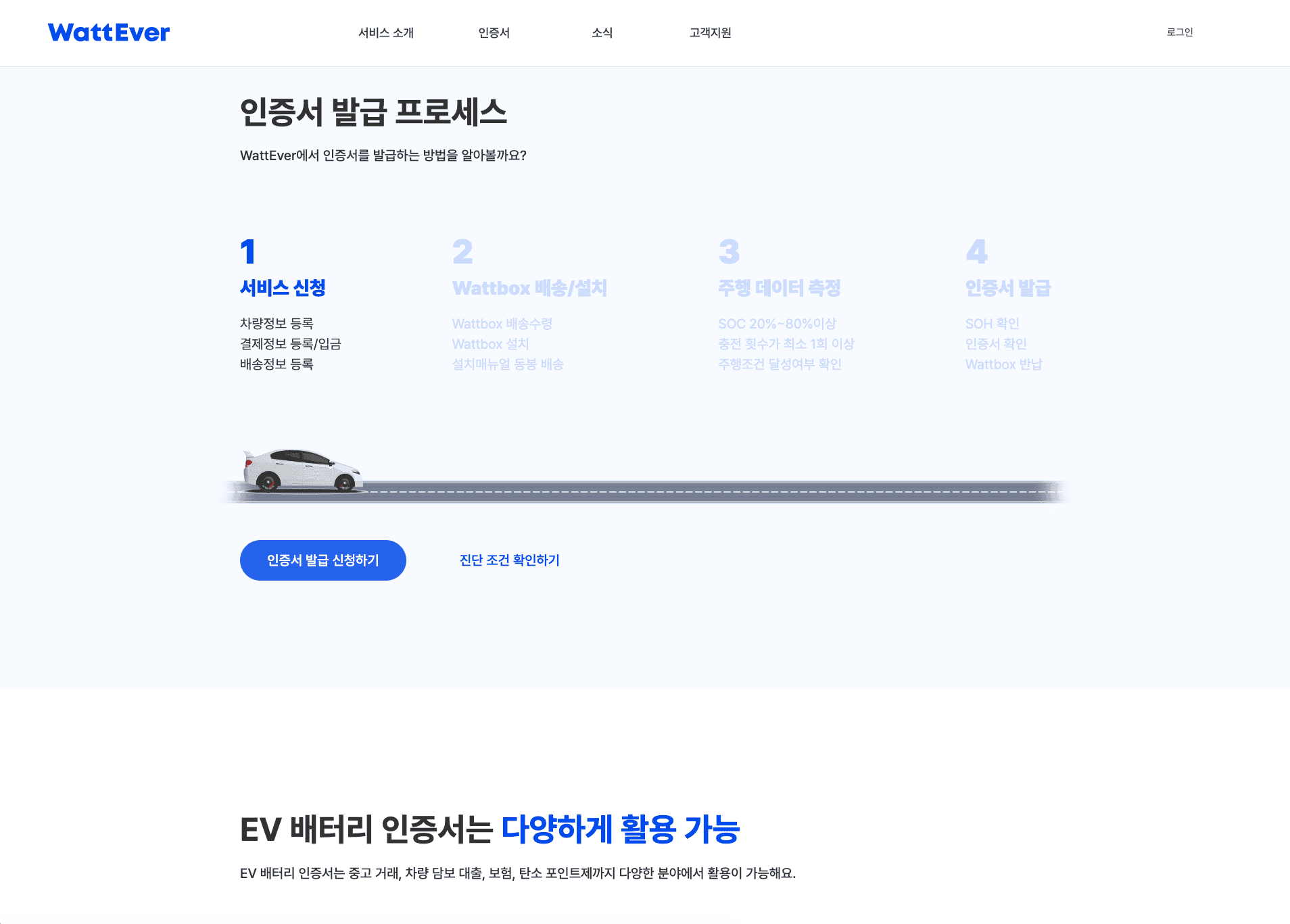 WattEver · 배터리 잔존수명 인증 시스템 개발 스크린샷 5
